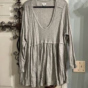 True craft 4xl grey baby doll style shirt